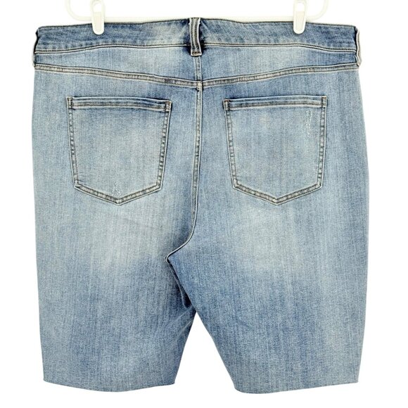 Liverpool Women's Eco Logical Cruiser Stretch Blue Denim Shorts 22W NWT $79.00 - Picture 2 of 12